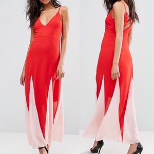 ASOS circus pleat maxi